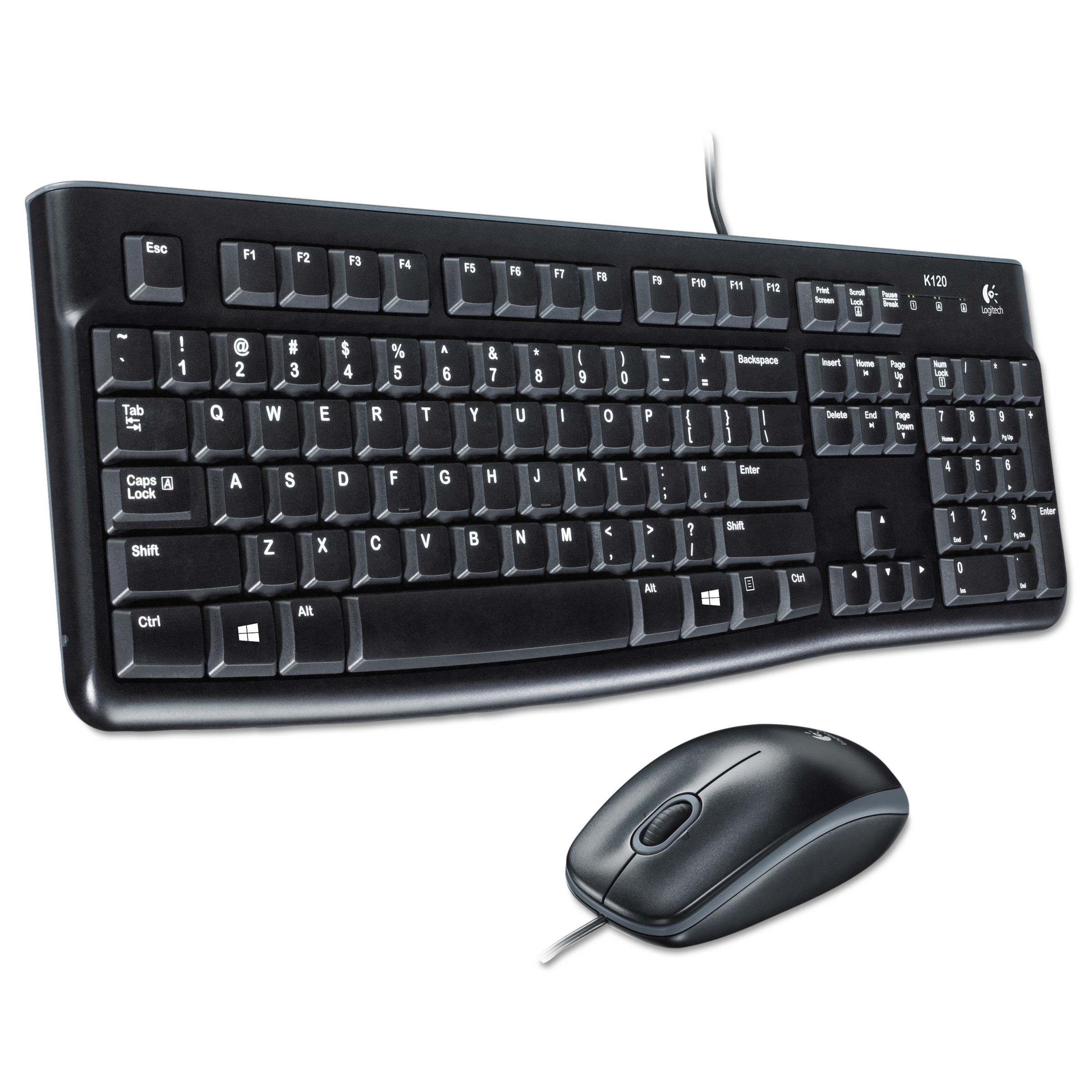 LOGITECH MK120 TÜRKÇE KABLOLU USB STANDART SİYAH 920-002560 Q KLAVYE MOUSE