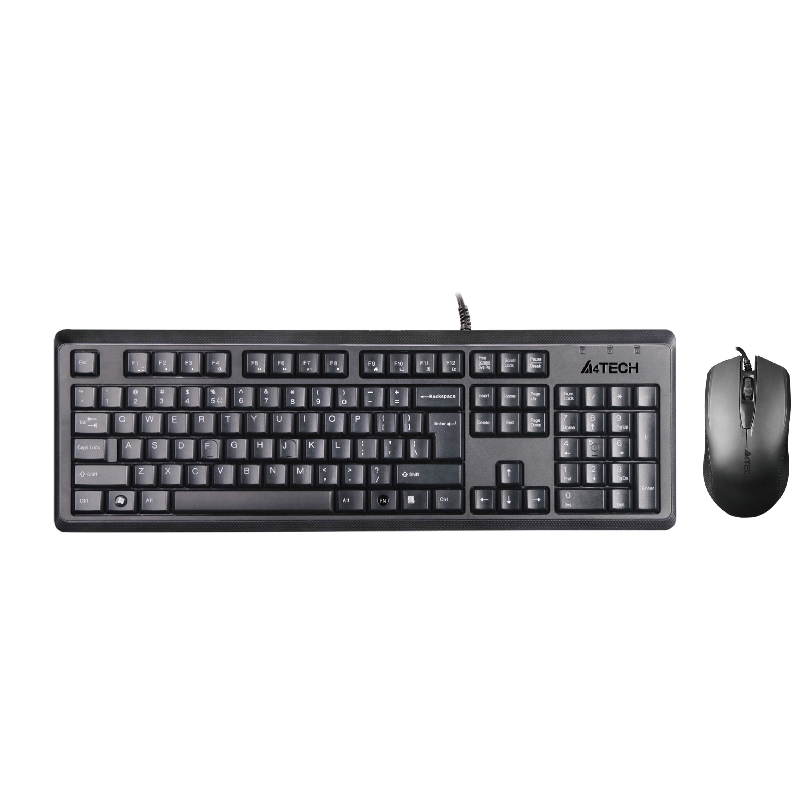 A4 TECH KR-9276 USB MULTİMEDYA SİYAH Q KLAVYE MOUSE