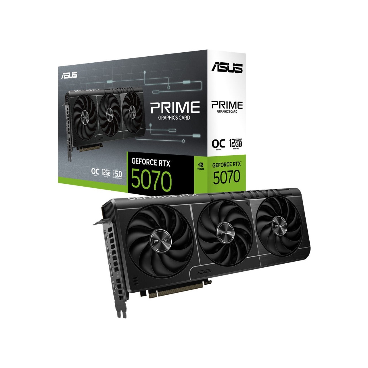 ASUS PRIME-RTX5070-O12G RTX5070 12GB GDDR7 192Bit 3xDP/1xHDMI