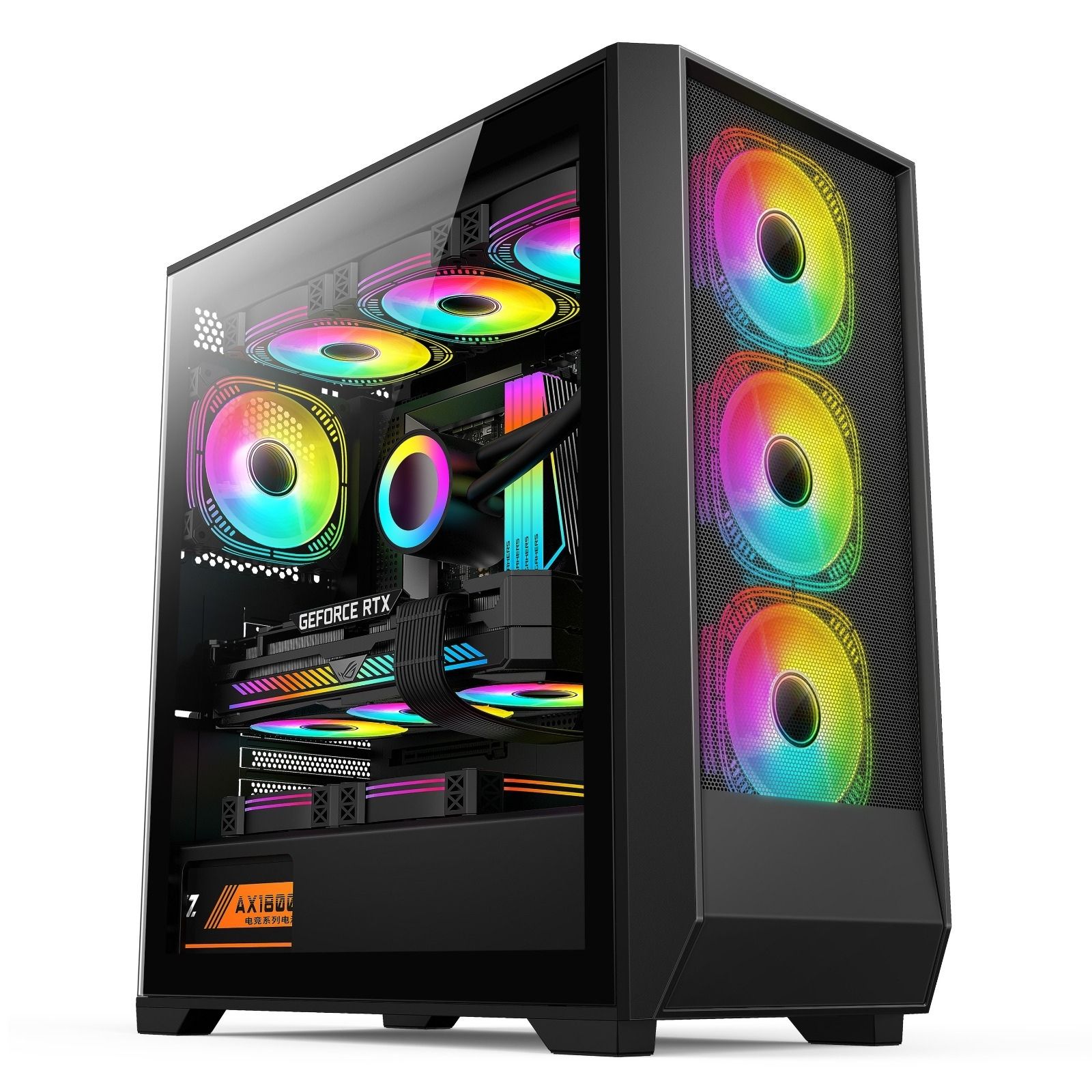 IROMX ORENDA BTX-50G3 500W 4x12CM ARGB FAN ATX 2xUSB2.0/1xUSB3.0 360MM SOĞUTUCU DESTEKLİ SİYAH KASA