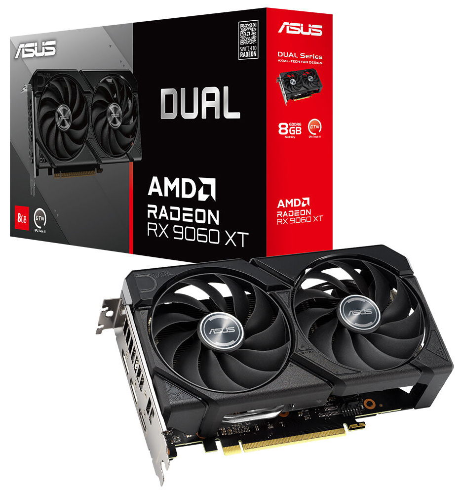ASUS Dual Radeon™ RX9060XT 8G GDDR6 ASUS Dual Radeon™ RX9060XT 8G GDDR6
