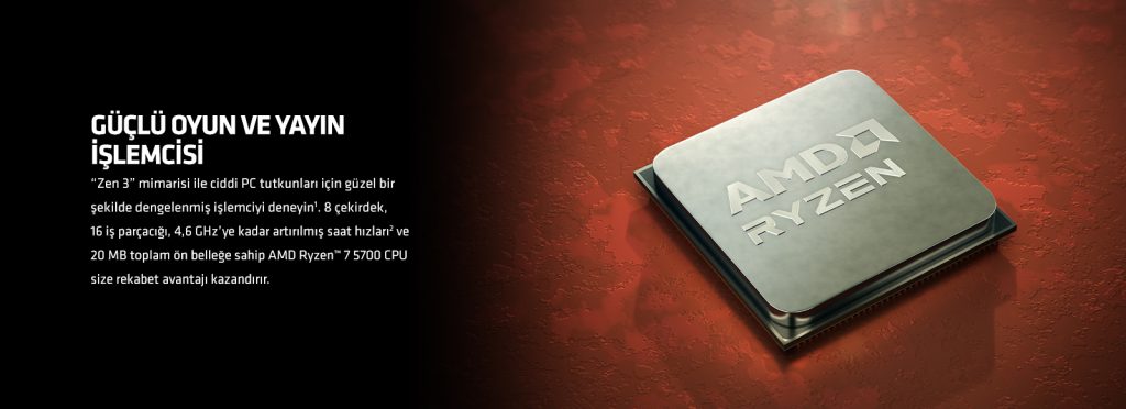 Amd Ryzen 7 5700 Tray İşlemci H2