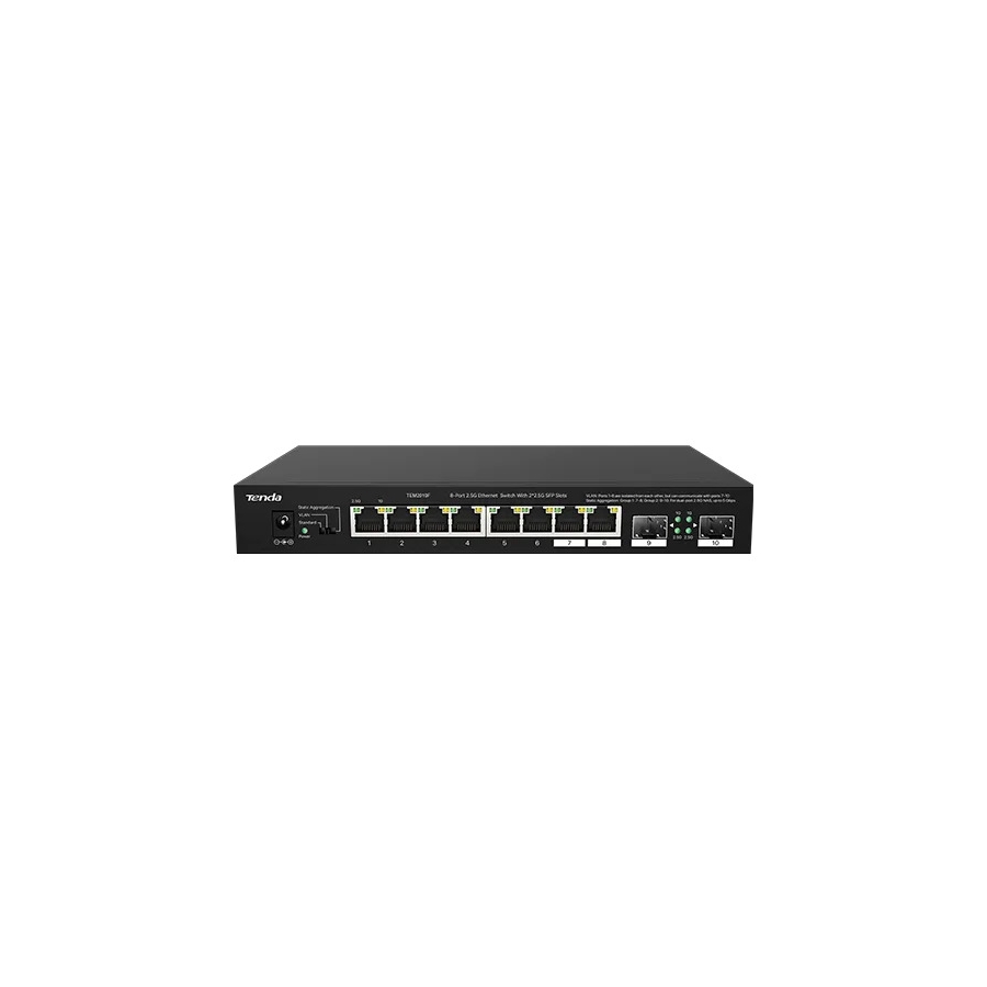 TENDA TEM2010F 8 PORT 10/100/1000/2.5G 2 X SFP YONETILEBILIR DESKTOP SWITCH