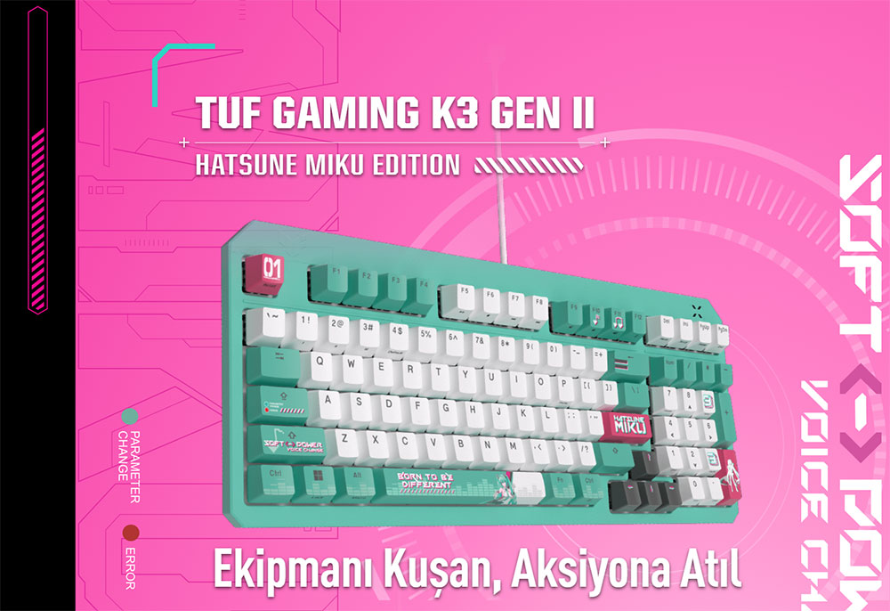 TUF Gaming K3 Gen II Hatsune Miku Edition TUF Gaming K3 Gen II Hatsune Miku Edition