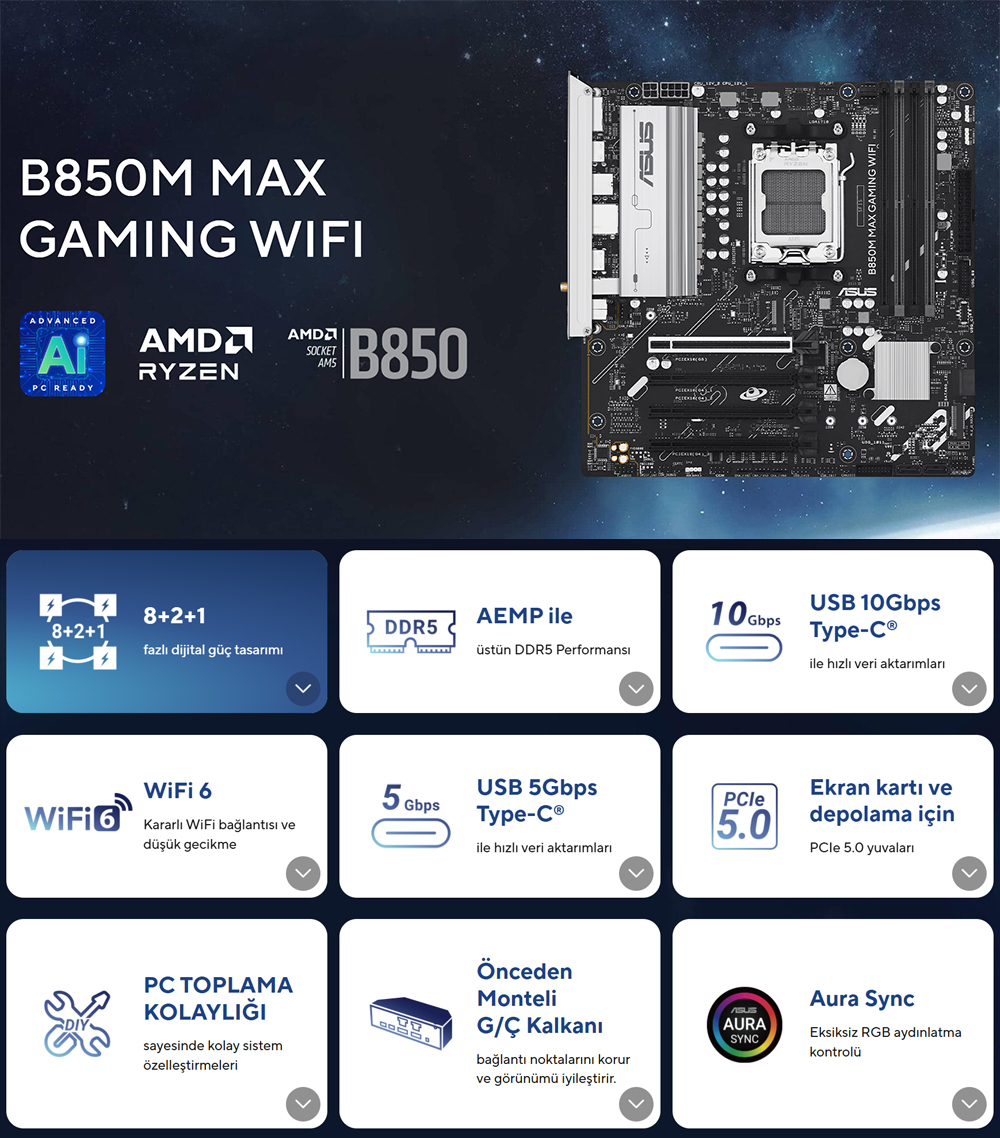 B850 MAX GAMING WIFI B850 MAX GAMING WIFI
