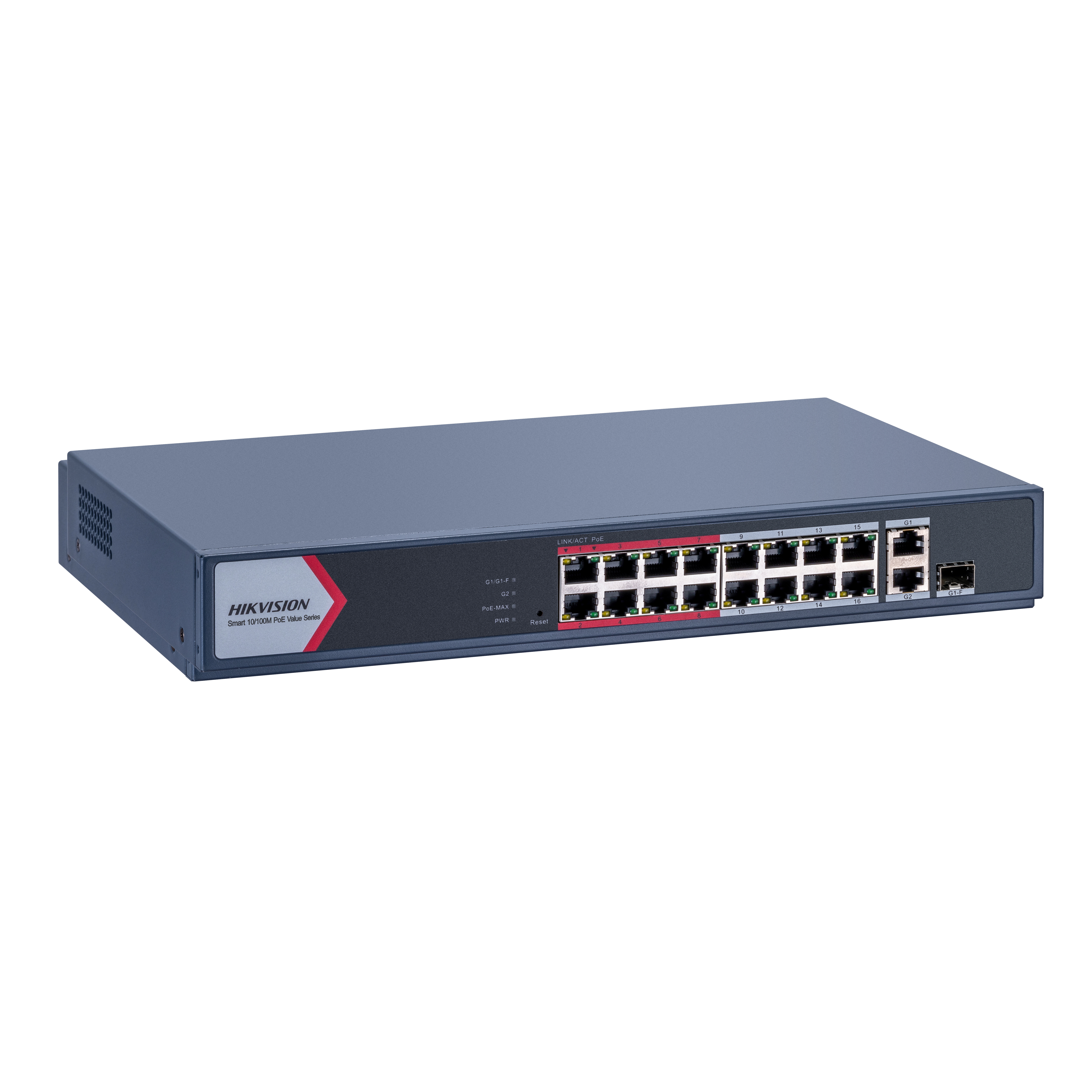 HIKVISION DS-3E1318P-EI/M 16 PORT 10/100 16 PORT POE 2 PORT UPLINK 130W YONETILEBILIR SWITCH
